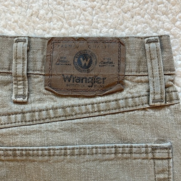 Vintage 90s Beautifully Faded Wrangler Straight Leg Earth Tone Pants - Picture 3 of 8